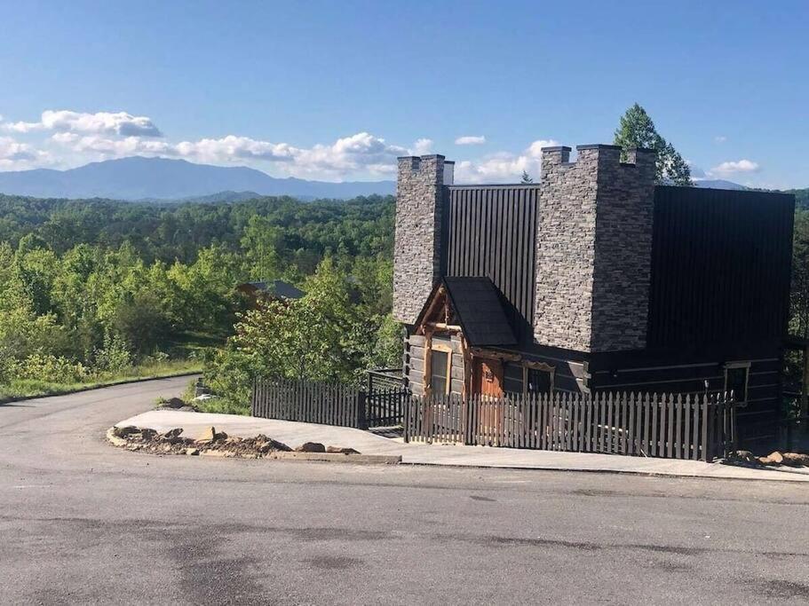塞维尔维尔The Log Castle~Stunning Mountain Views~Hot Tub别墅 外观 照片